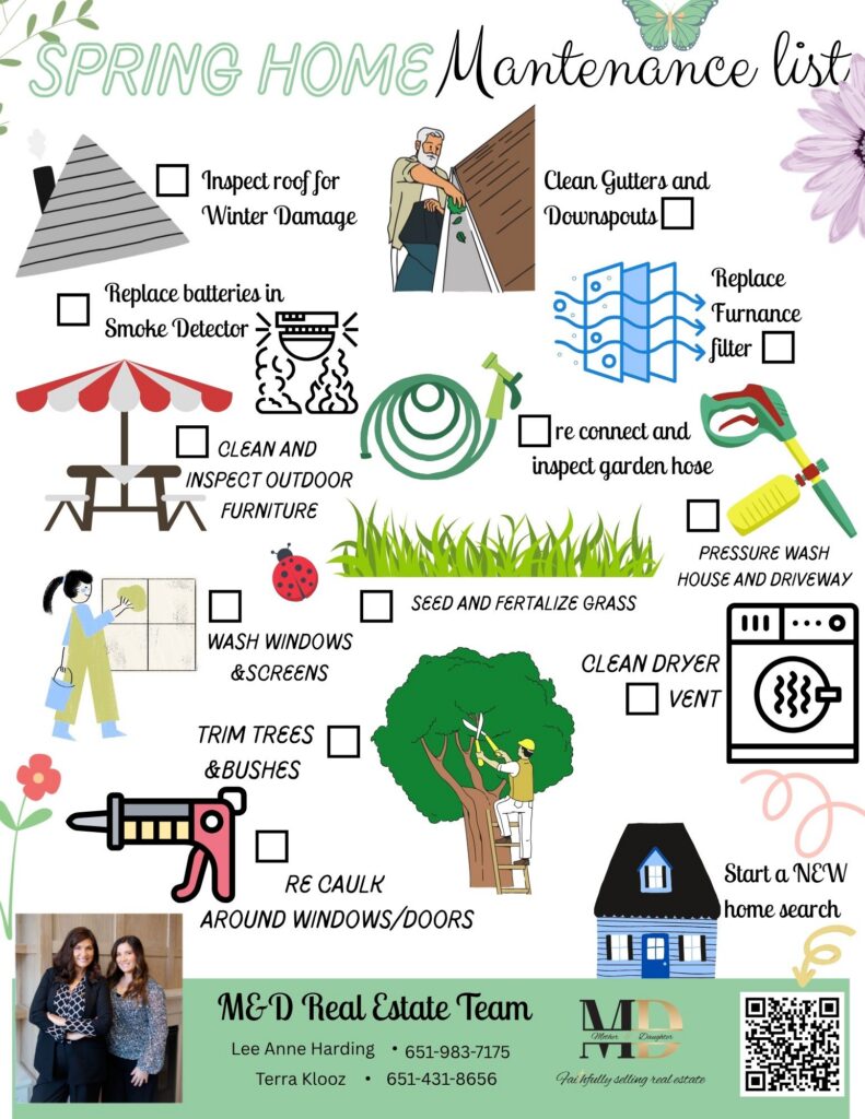 Spring Home Maintenance List - Mother Daughter Homes